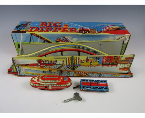 A vintage Mettoy Brimtoy tinplate toy Big Dipper, model number 9/78, in original carton