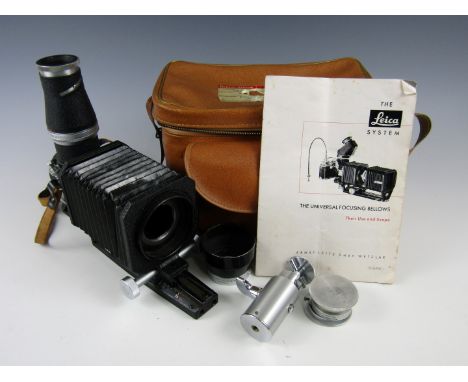 A Leica camera universal focussing bellows, circa 1960