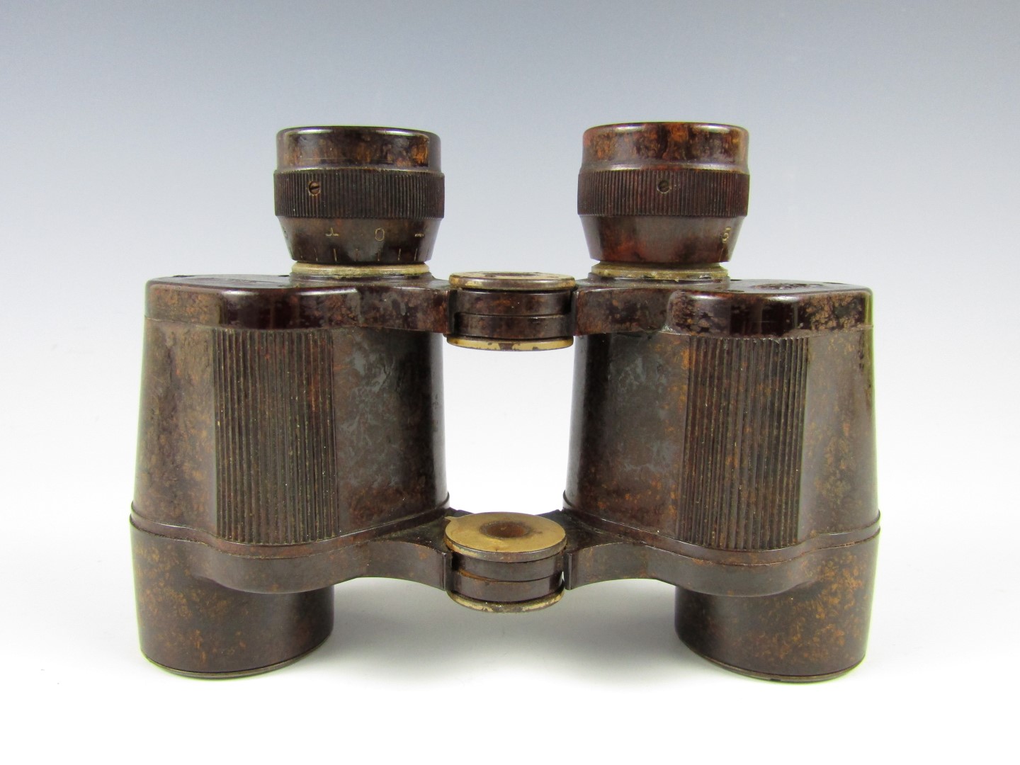 A pair of Second World War German Bakelite 6x30 dienstglas binoculars