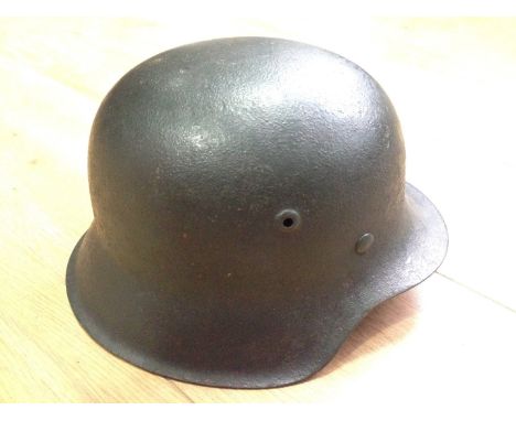 A German Model 1942 steel helmet