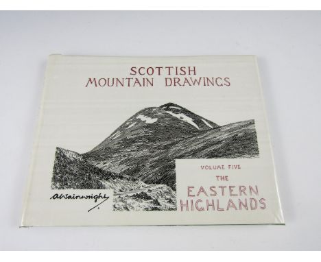 Alfred Wainwright, Scottish Mountain Drawings, The Eastern Highlands, first edition, signed by the author