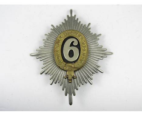 A 6th Dragoon Guards (Carabiniers) helmet plate