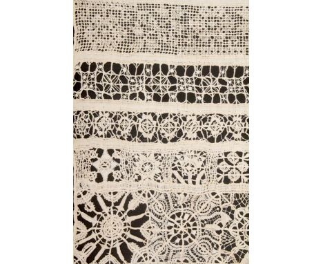 A scarce 17th Century white work band sampler, named and dated 'Mary Youlle 1668', incorporating drawn-work, cutwork and need