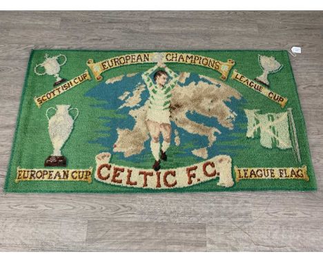 CELTIC F.C., VICTORY RUG, 1966-67 EUROPEAN CHAMPIONS86cm x 145cm