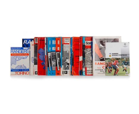 RANGERS F.C., COLLECTION OF PROGRAMMES, European and domestic, including vs. Eintracht 9th Aug 1967, Celtic LCF 29th Oct 1966