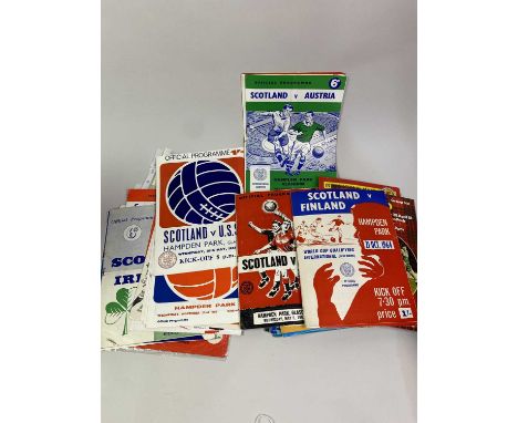 SCOTLAND INTERNATIONAL, COLLECTION OF PROGRAMMES, CIRCA 1960s onwards including England 2nd March 1960 (u23s), Ireland 4th Oc