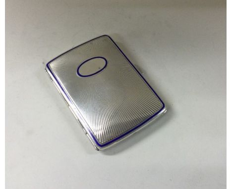 An unusual heavy signed Persian silver pierced and enamelled compact. Approx. 82 grams. Est. £120 - £150.