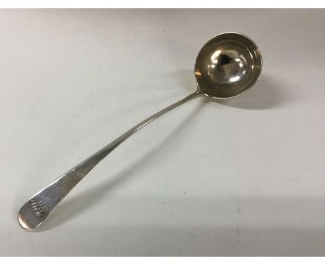 SCOTTISH PROVINCIAL: A Georgian silver sauce ladle. Aberdeen. Approx. 23 grams. Est. £60 - £80.