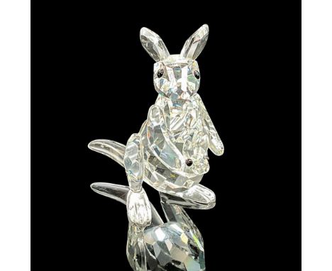 This Swarovski crystal mother kangaroo with joey was in the Rare Encounters group. The kangaroo is made from clear crystal, b