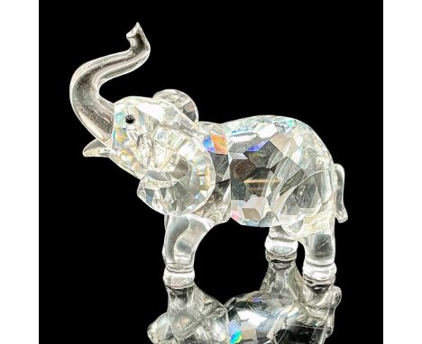 This Swarovski crystal baby elephant was a member of the Rare Encounters theme group. The adorable baby elephant in faceted c