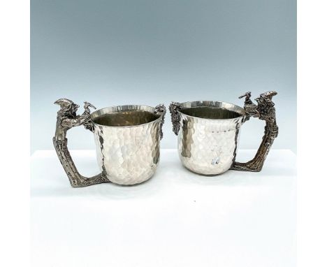 Fellowship Foundry Pewter offers a unique Wizard Pewter Cup featuring a dragon gripping the side of the cup. The cup's design