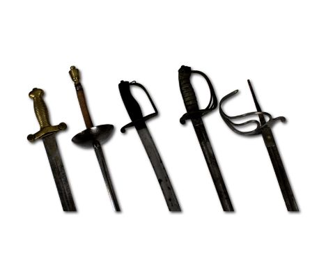 A collection of swords - to include A Victorian 1845 pattern infantry officer's sword, together with a French model 1831 'Gla