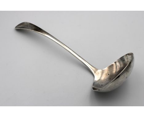 A silver soup ladle, Carr's of Sheffield Ltd, 1997, 28.5cm. long, weight 8.7 tr.oz.