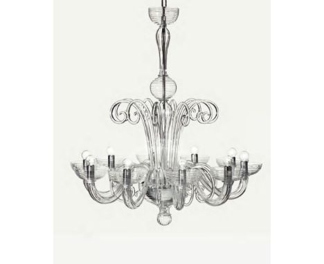 A modern Italian glass Canaletto (7076) chandelier by de Majo, as new in original box, each component part in original sealed