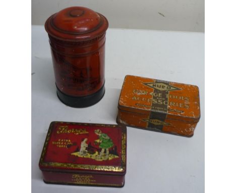 Burnet Limited of London money box in the form of a GPO Postbox, NUBO Garage Toolbox, GGH Pasquali cigarette box and other ti