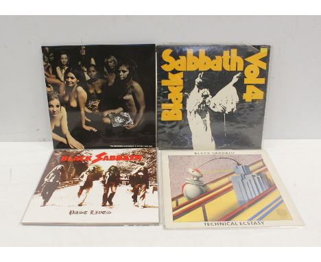 Rock related records to include Black Sabbath, vol.4 on vertigo swirl, Technical Ecstasy, Past lives from 2002 and a Polydor 
