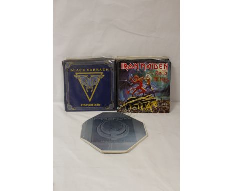 Collection of NWOBHM related records to include 'Bright Lights' EP by Trespass, Iron Maiden, Diamond Head, 3 x 'Silver Machin