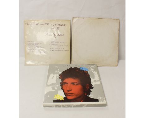 Bob Dylan, The Great White Wonder II , Emidisc acetate, Daddy Rolling Stone double LP unofficial pressing with insert, also b