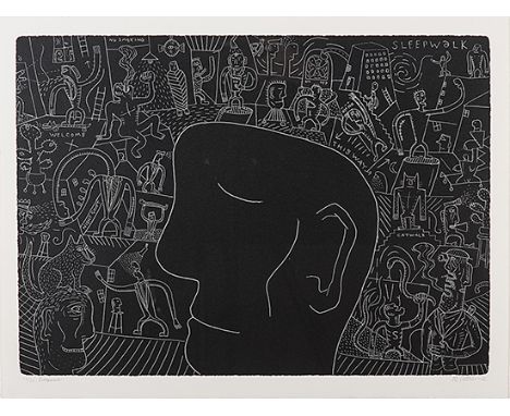 Norman Clive Catherine (South African 1949-) SLEEPWALK lithograph, signed, numbered 12/30 and inscribed with the title in pen
