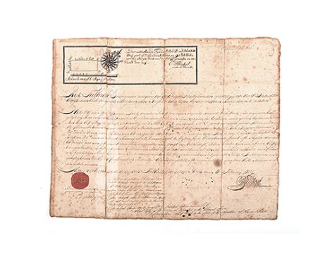 By Authority LAND GRANT SIGNED BY GOVERNORS RYK TULBAGH AND SWELLENGREBEL Cape Town: Colonial Office, 1752 Land grant to Burg