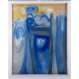 'Land and Figure Forms' c.1963, oil on canvas, 129cm x 101cm