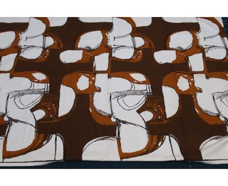 A piece of fabric, Francis Price screen print, "Congleton", 120cm wide x 1m 66cm long
