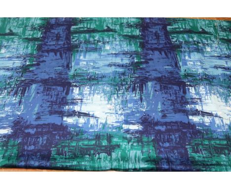 A piece of Francis Price screen print "Day Spring", 122cm x 255cm