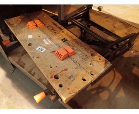 Black and Decker work bench 
