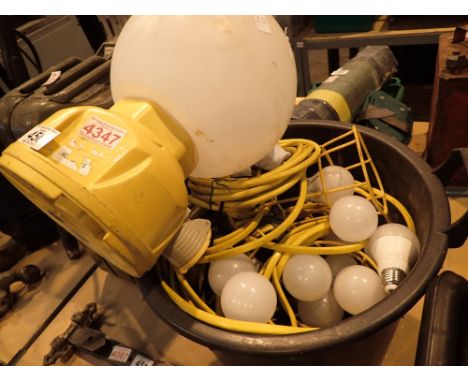 Box of outdoor lighting and a globe light 110V 