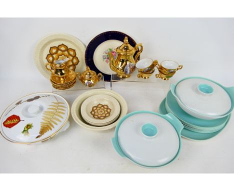 Ceramics to include Poole Pottery, Royal Worcester, German coffee set.
