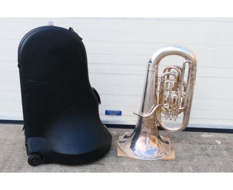 York - Preference - Tuba. A cased York, Preference, 3082 EEb Tuba. All four valves and all slides are functioning as intended