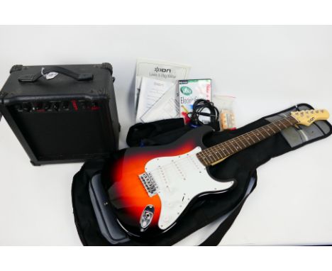 ION - Guitar and amplifier kit. A great starter pack for a budding guitarist: ION #iGA03 15 Watt guitar amplifier featuring G