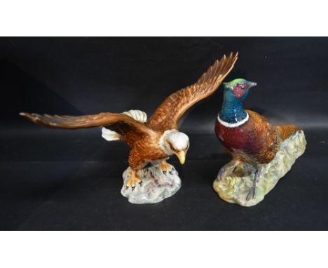 A Beswick Model of a Pheasant No. 1225 together with a Beswick model of a Bald Eagle No. 1018