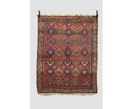 Afshar rug, Kerman area, south east Persia, circa 1930s-50s, 6ft. 4in. X 5ft. 1.93m. X 1.52m. Small areas of old moth damage.