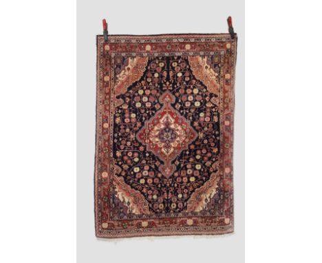 Jozan rug, north west Persia, circa 1940s-50s,  5ft. X 3ft. 7in. 1.52m. X 1.09m. Very minor loss to ends. Stencil no. P85033 