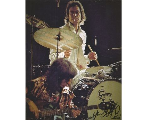 Charlie Watts signed 10x8 colour photo. Charles Robert Watts (born 2 June 1941) is an English drummer, best known as a member