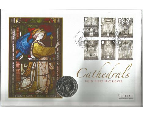 Cathedrals large coin first day cover. Numbered 439. Good condition. We combine postage on multiple winning lots and can ship