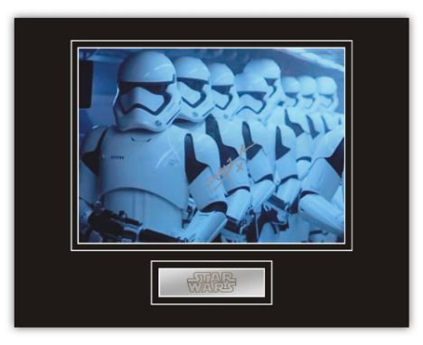 Stunning Display! Star Wars Billy James Machin hand signed professionally mounted display. This beautiful display consists of