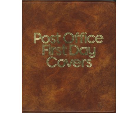 4 empty Post Office first day cover albums with some sleeves. All autographs come with a Certificate of Authenticity. We comb