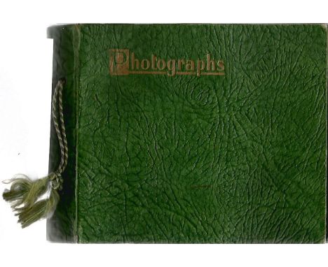 Vintage TV Film autograph album. Has a dozen assorted sized signed photos inc Gracie Fields, Pete Murray, Eric Delaney, Jack 