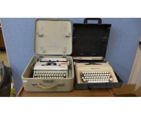Two vintage typewriters 