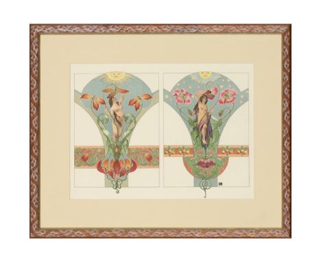 ARNOLD LYONGRÜN (1871–1935)  DEKORATIONSMOTIVE ETC. (DECORATIVE MOTIFS FROM THE NATURAL WORLD), 1899   folio of lithographic 