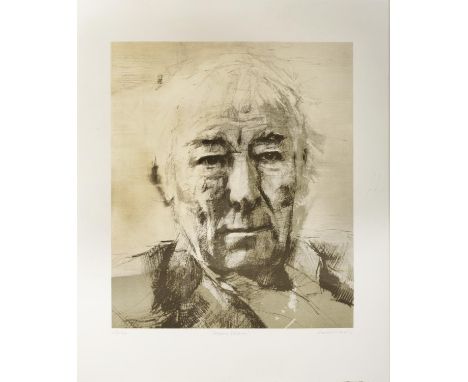 COLIN DAVIDSON PPRUA (b.1968) S&eacute;amus Heaney Lithograph, 44cm(h), 38cm(w)Edition 25/50Signed, inscribed and numbered 