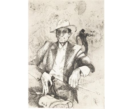 RONNIE WOOD (b.1947) Cotton Club Charlie Etching, 64.8 x 49.5cm Artist's Proof 1/10Signed