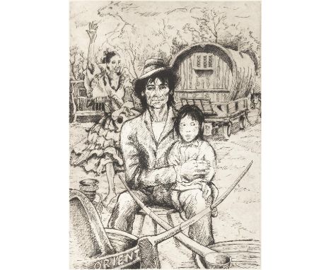 RONNIE WOOD (b.1947) Gypsy Ronnie Etching, 64 x 49.5cm Artist's Proof 1/10 (Unframed)