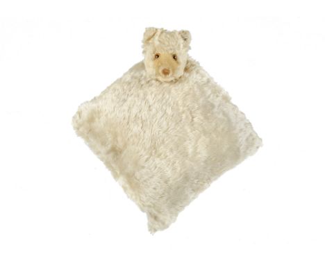 A very rare Steiff Teddy Baby Night Dress Bag, 1930-35, with white mohair Teddy Baby head, clear and black glass eyes with br