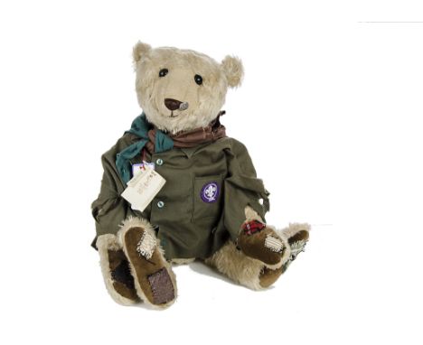 A Portobello Bear ‘Baden’ artist Teddy Bear, limited edition wearing scout uniform - 27in. (69cm.) high