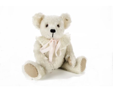 A Steiff for Michele Durkson Clise Ophelia Teddy Bear, 1983, with white mohair, tags, in original box - 15½in. (40cm.) high