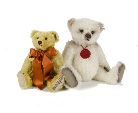 A Steiff Limited Edition Teddy Bear Bella UK 09, 65 of 2000, in original box with certificate, 2009; and a Musical Bear ‘Tedd