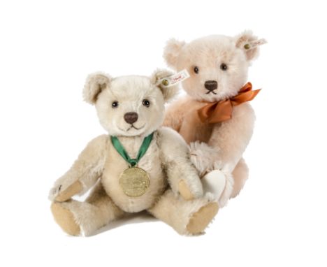 A Steiff Limited Edition Holland Bear 1995 Orange, 1320 of 1500; and Monaco - Bear Hercule Teddy Bear, 1995, 1759 of 3000, in